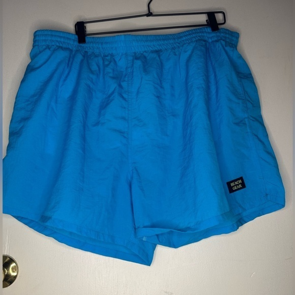 Beach Gear Blue men’s swim trunks‎ with pockets, LINED WITH POCKETS